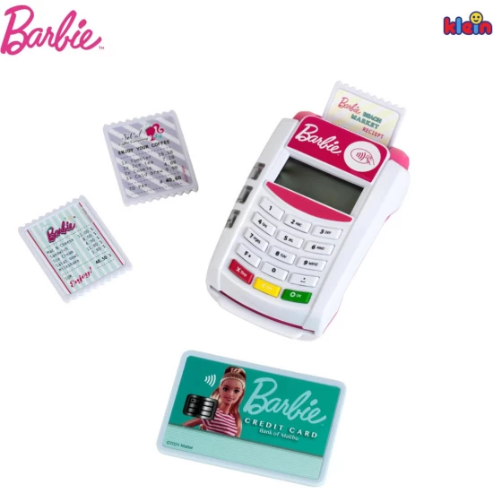 Set de joaca Terminal Card POS cu lumina si sunet Barbie Set de joaca Terminal Card POS cu lumina si sunet Barbie