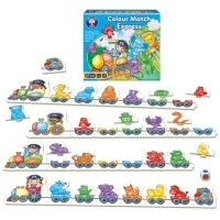 Joc educativ - Trenulet puzzle de potrivire a culorilor