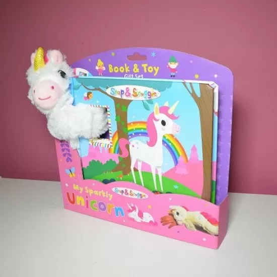 Animalut de plus si carticica in limba engleza - Unicornul Meu Stralucitor in cutie Animalut de plus si carticica in limba engleza - Unicornul Meu Stralucitor in cutie