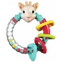 Zornaitoare Multi-texturata Girafa Sophie Multicolora