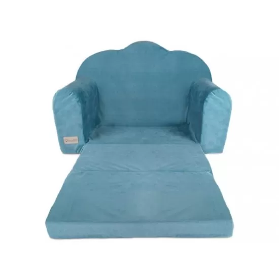 Canapea extensibila pentru copii catifea Klups Albastru Marin V111