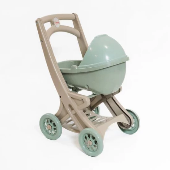 Carucior pentru papusa MyKids 0121/01eco Beige-Turquoise