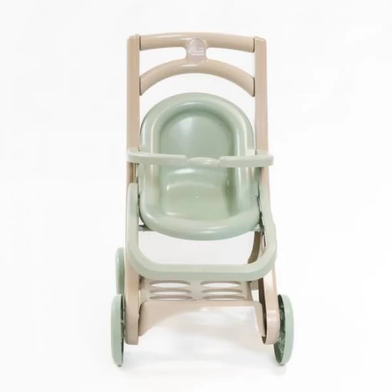 Carucior pentru papusa MyKids 0122/01eco Beige-Turquoise