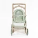 Carucior pentru papusa MyKids 0122/01eco Beige-Turquoise