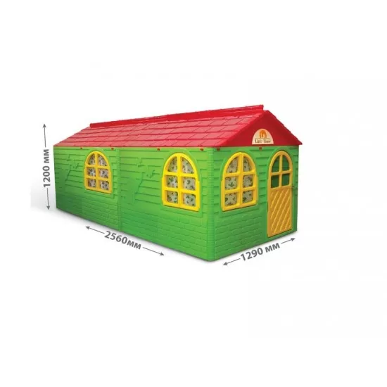 Casuta de joaca MyKids Green/Red Big Casuta de joaca MyKids Green/Red Big