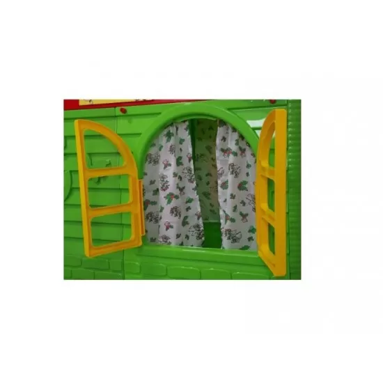 Casuta de joaca MyKids 02550/3 Green/Red - Mid Casuta de joaca MyKids 02550/3 Green/Red - Mid
