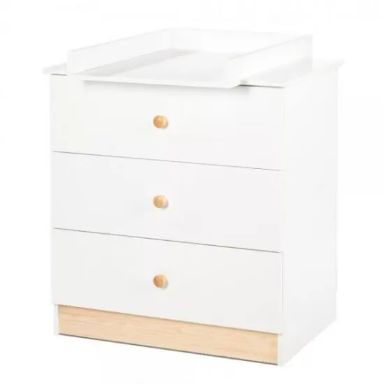 Comoda copii de Infasat Klups Willy Alb-Natur Comoda copii de Infasat Klups Willy Alb-Natur