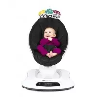 Fotoliu Balansoar Bebelusi 4MOMS MamaRoo 4.0 Classic Negru