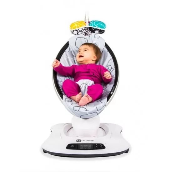 Fotoliu Balansoar Bebelusi 4MOMS MamaRoo 4.0 Plush Silver Fotoliu Balansoar Bebelusi 4MOMS MamaRoo 4.0 Plush Silver