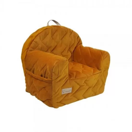 Fotoliu copii Klups Velvet Galben Honey V107 Fotoliu copii Klups Velvet Galben Honey V107