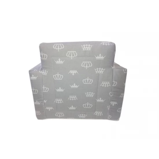 Fotoliu din burete pentru copii MyKids Coronite Gri Fotoliu din burete pentru copii MyKids Coronite Gri