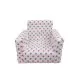Fotoliu din burete pentru copii MyKids Stelute White Grey Pink Fotoliu din burete pentru copii MyKids Stelute White Grey Pink