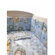 Lenjerie patut bebe Micul Ursulet 4+1 piese 120x60 cm