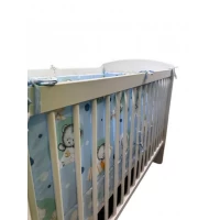Lenjerie patut bebe Micul Ursulet 4+1 piese 120x60 cm