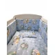 Lenjerie patut bebe Micul Ursulet 4+1 piese 120x60 cm