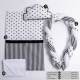 Lenjerie MyKids 6 piese Gray White fara baldachin 120x60 cm Lenjerie MyKids 6 piese Gray White fara baldachin 120x60 cm