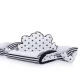 Lenjerie MyKids 6 piese Gray White fara baldachin 120x60 cm Lenjerie MyKids 6 piese Gray White fara baldachin 120x60 cm