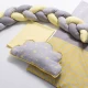 Lenjerie MyKids 6 piese Gray Yellow fara baldachin 120x60 cm Lenjerie MyKids 6 piese Gray Yellow fara baldachin 120x60 cm