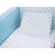 Lenjerie MyKids Colorful Stars Blue 9 Piese 120x60 cm