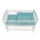 Lenjerie MyKids Crown Blue 7 Piese 120x60 cm