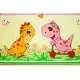Lenjerie MyKids Dino Roz 5 Piese 120x60 Lenjerie MyKids Dino Roz 5 Piese 120x60