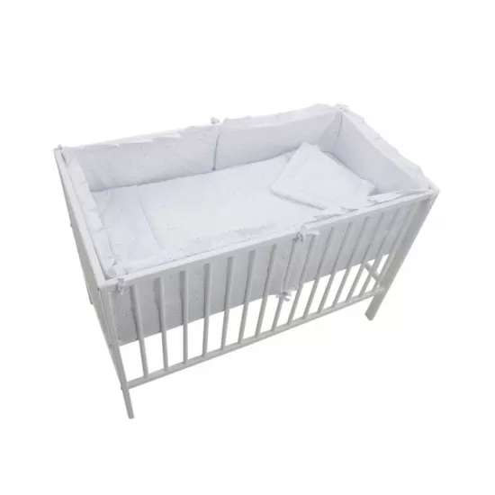 Lenjerie MyKids Little Stars Albastru 4+1 Piese 120x60 Lenjerie MyKids Little Stars Albastru 4+1 Piese 120x60