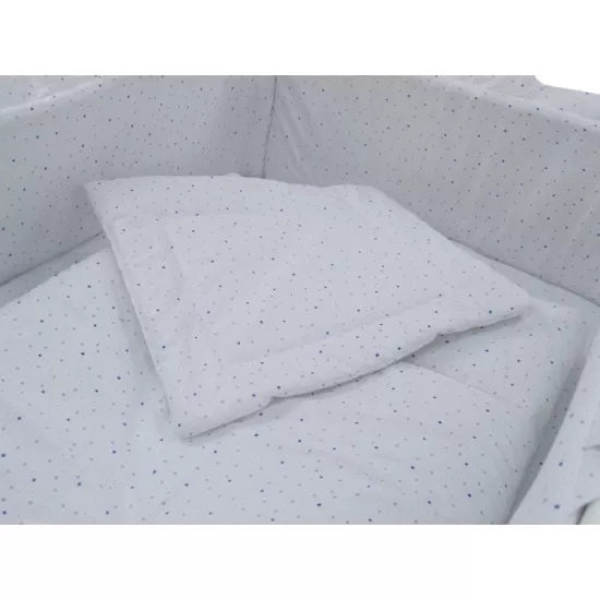 Lenjerie MyKids Little Stars Albastru 4+1 Piese 120x60 Lenjerie MyKids Little Stars Albastru 4+1 Piese 120x60