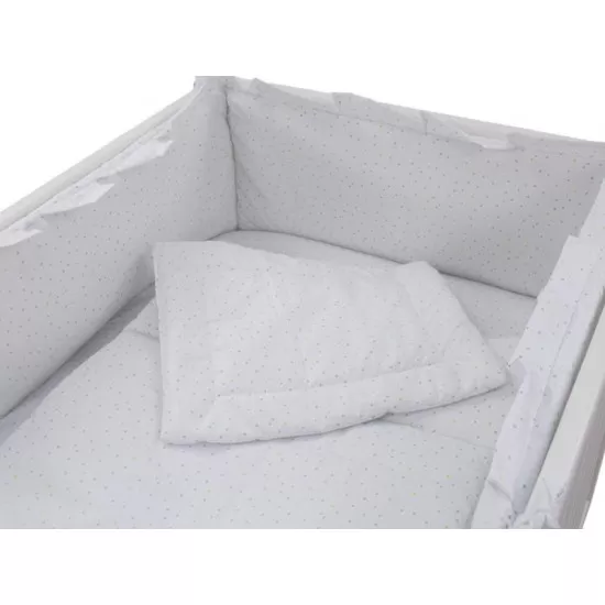 Lenjerie MyKids Little Stars Verde 4 Piese 120x60 Lenjerie MyKids Little Stars Verde 4 Piese 120x60