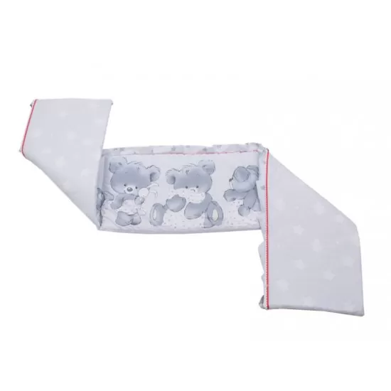 Lenjerie MyKids Teddy Hug Gri M1 4 Piese 120x60 Lenjerie MyKids Teddy Hug Gri M1 4 Piese 120x60