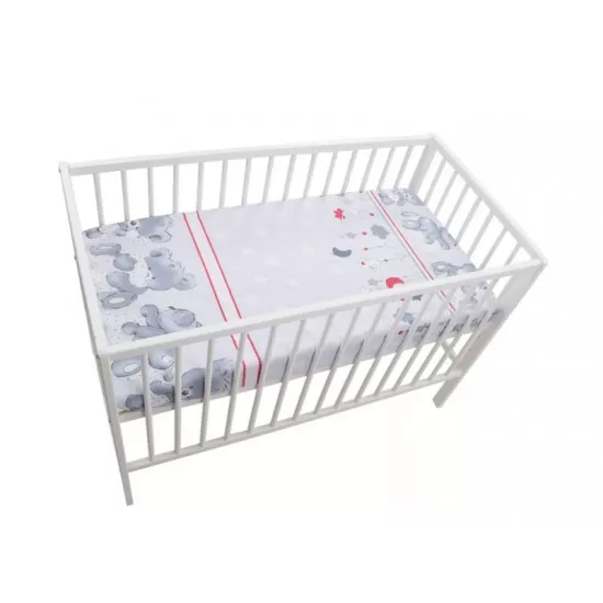 Lenjerie MyKids Teddy Hug Gri M1 4 Piese 120x60 Lenjerie MyKids Teddy Hug Gri M1 4 Piese 120x60