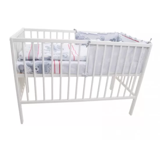 Lenjerie MyKids Teddy Hug Gri M1 4 Piese 120x60 Lenjerie MyKids Teddy Hug Gri M1 4 Piese 120x60
