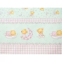 Lenjerie MyKids Teddy Steluta Turquoise 4+1 Piese 120x60 cm