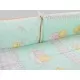 Lenjerie MyKids Teddy Steluta Turquoise 4+1 Piese 120x60 cm