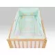 Lenjerie MyKids Teddy Steluta Turquoise 4+1 Piese 120x60 cm