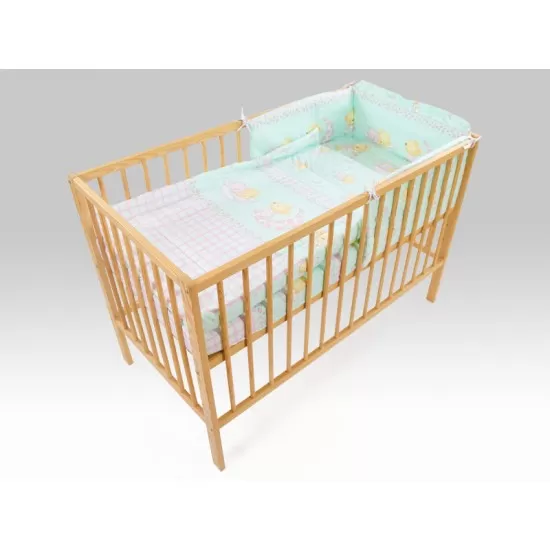 Lenjerie MyKids Teddy Steluta Turquoise 5 Piese 120x60 cm