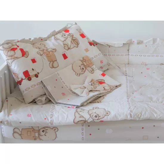 Lenjerie MyKids Teddy Toys Maro M1 4+1 Piese 120x60