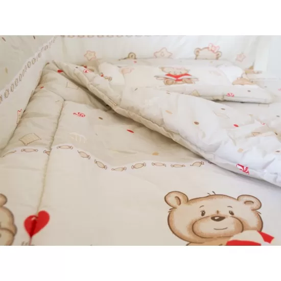 Lenjerie MyKids Teddy Toys Maro M1 4+1 Piese 120x60