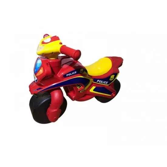 Motocicleta de impins MyKids Police Music 0139/56 Rosu Galben Motocicleta de impins MyKids Police Music 0139/56 Rosu Galben