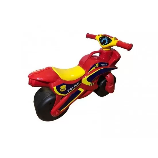 Motocicleta de impins MyKids Police Music 0139/56 Rosu Galben Motocicleta de impins MyKids Police Music 0139/56 Rosu Galben