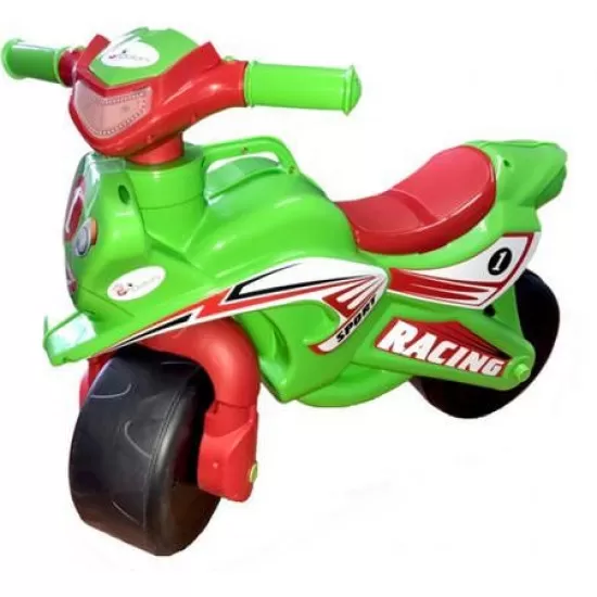 Motocicleta de impins MyKids Racing Verde Rosu Motocicleta de impins MyKids Racing Verde Rosu