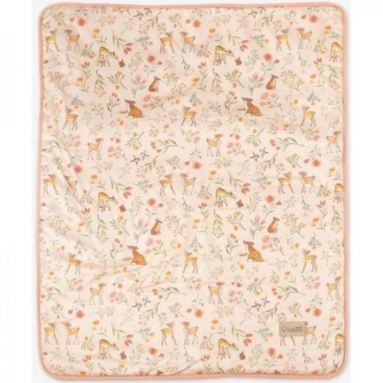Patura plusata pentru copii Klups Flowers F001 Patura plusata pentru copii Klups Flowers F001