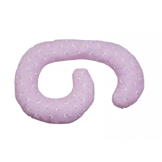 Perna de alaptare multifunctionala MyKids Cat on Moon Pink Perna de alaptare multifunctionala MyKids Cat on Moon Pink