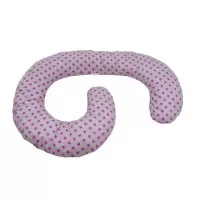 Perna de alaptare multifunctionala MyKids Stelute Grey-Pink