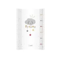 Saltea de infasat bebe cu intaritura 70x47,5 Klups Clouds White 406