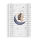 Saltea de infasat bebe moale 70x47,5 CP3 Moon Hedghog