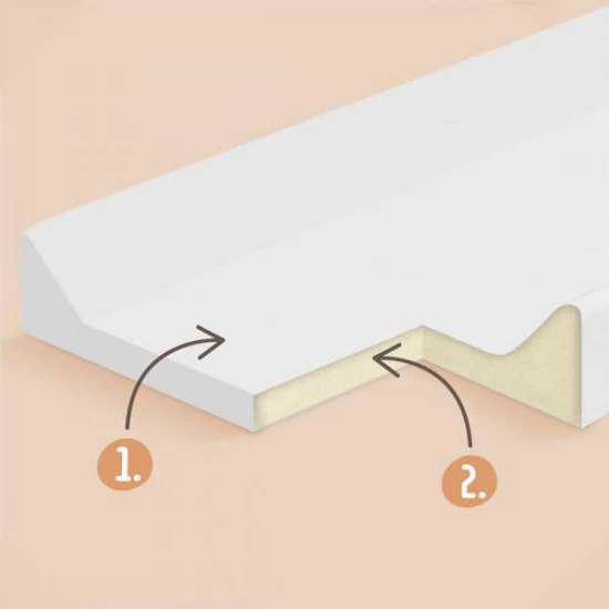 Saltea de infasat bebe moale 70x47,5 Klups 436 Walk in the Clouds Mint