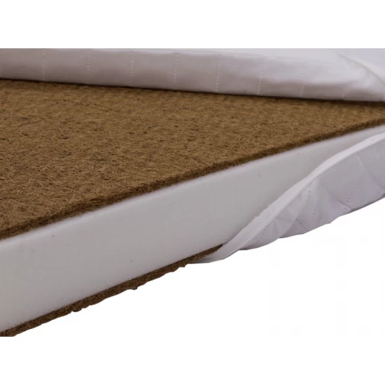 Saltea Pliabila pentru copii Cocos-Burete-Cocos 120x60x6cm Husa Microfibra Matlasata