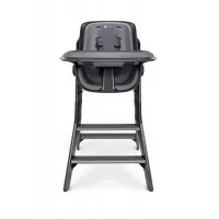 Scaun de masa 4moms Black Grey + Set farfurii si tacamuri Cadou