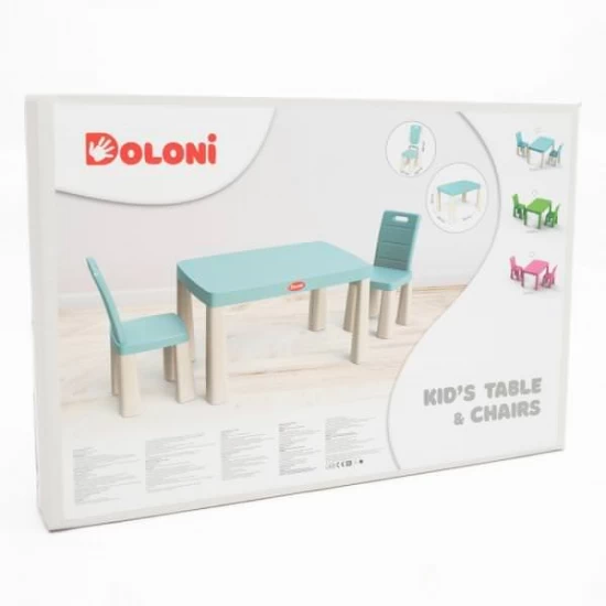 Set masa copii si scaune MyKids Turqoise Set masa copii si scaune MyKids Turqoise