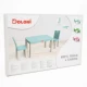 Set masa copii si scaune MyKids Turqoise Set masa copii si scaune MyKids Turqoise